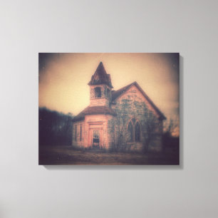 Övergiven kyrka canvastryck