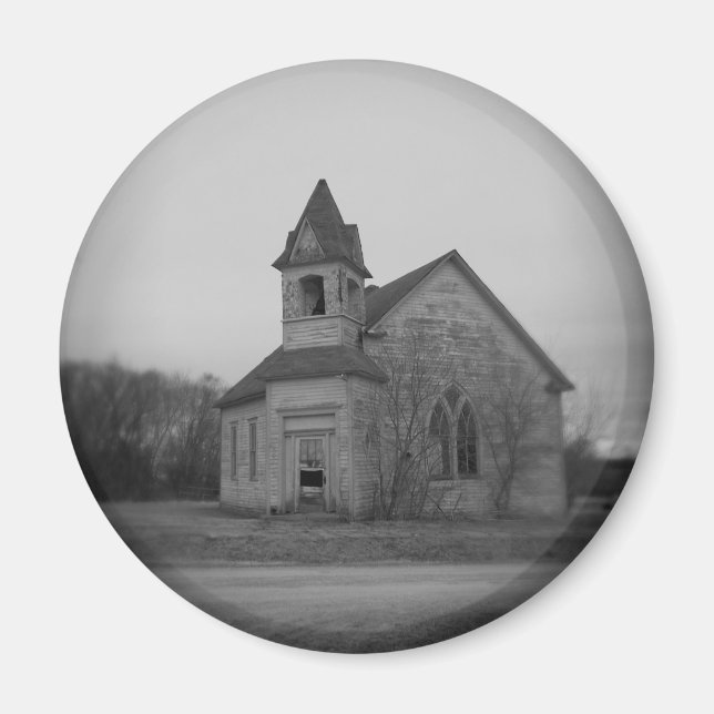 Övergiven kyrka magnet (Framsidan)