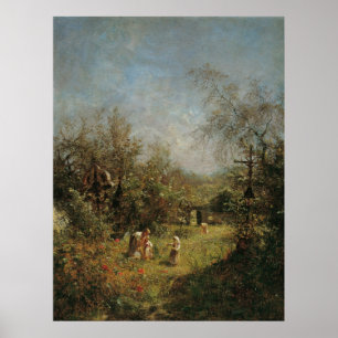 Övergiven kyrkogård i Goisern Poster