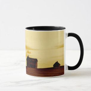 Övergiven lantgård i South Dakota kaffemugg