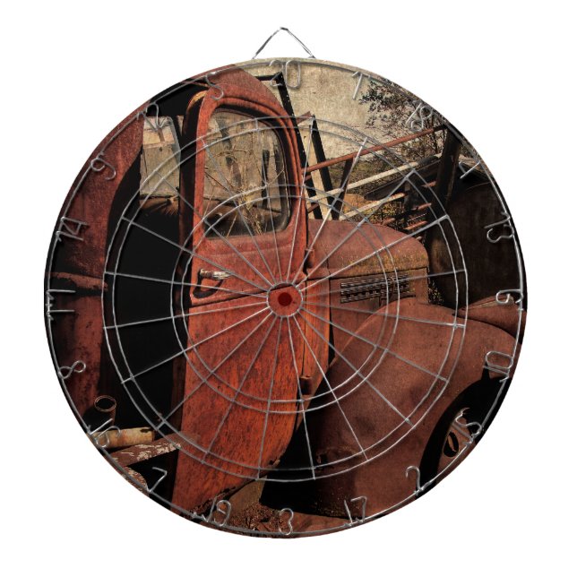 Övergiven Lastbil Darttavla (Framsidan)