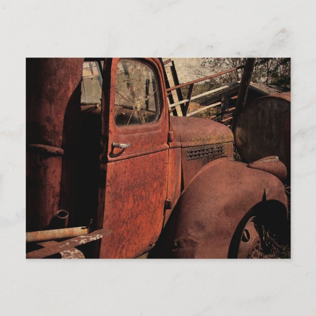 Övergiven lastbil vykort (Framsida)