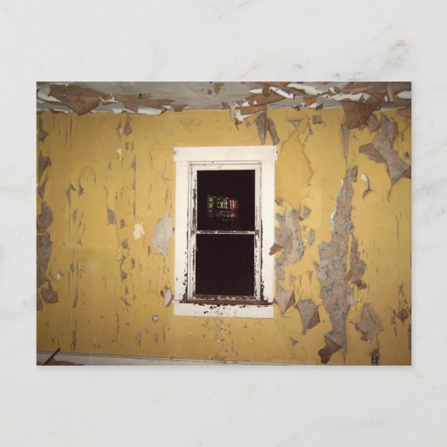 Övergiven med vyvyvyvykort vykort (Framsida)