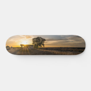 Övergiven Shed Colorado Sunset Skateboard