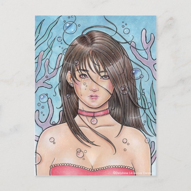 Övergiven Sjöjungfru vykort (Framsida)