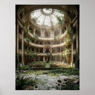 Övergiven teater återerövrad av naturen poster