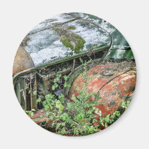 Övergiven Vintage Lastbil Magnet