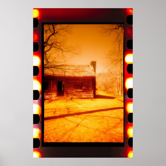 Övergiven Western kabin på film Poster (Framsidan)