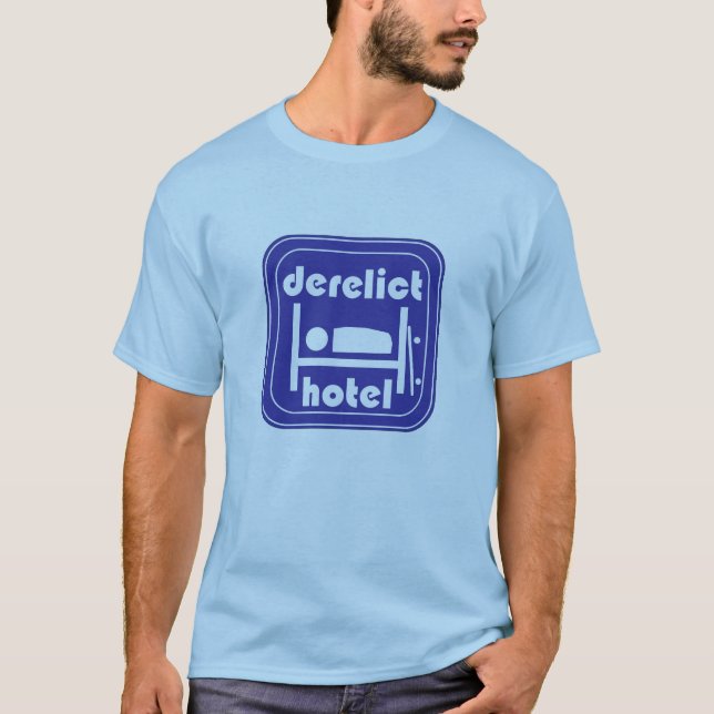 övergivet hotell tee shirt (Framsida)