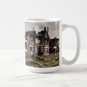 Övergivna byggnader Post Apokalyps Kaffemugg