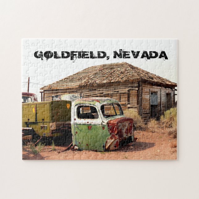 Övergivna hus i Goldfield Nevada Pussel (Horisontell)