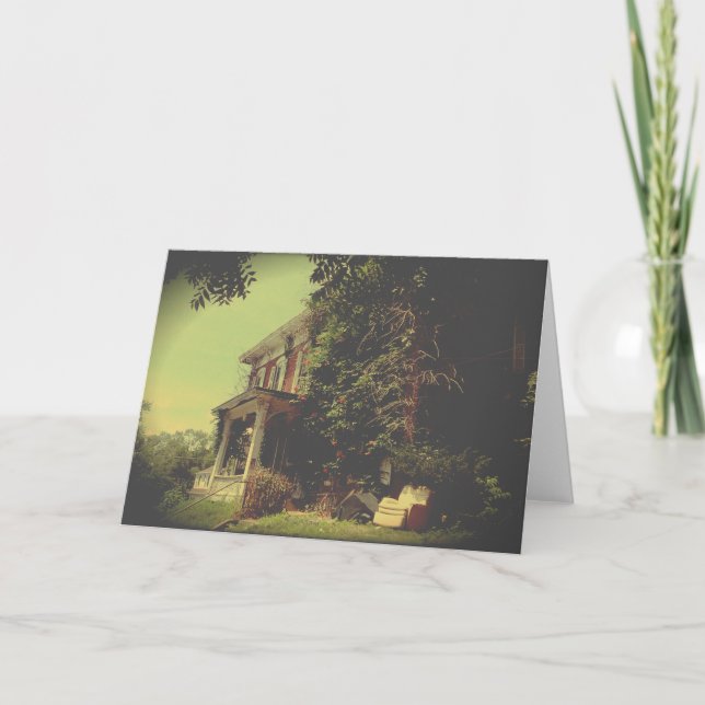 Övergivna husmöbler ingår kort (Framsida)