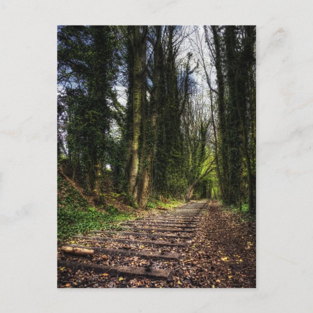 Övergivna järnvägslinjer HDR Vykort (Framsida)