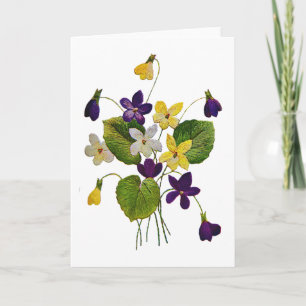 Övergrepp mot assorterad Vild i Crewel Embroidery Kort
