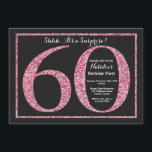 Övergripande 60:e födelsedagsinbjudan till Rosa Gl Inbjudningar<br><div class="desc">Överraskad 60:e födelsedagsinbjudan. Svarta och Rosa Glitter Födelsedagsfest Inbjudan med bakgrunden till kritan. Överraskad födelsedag. Vuxen födelsedag. Manar eller Kvinnor Bday Bash Party.
Om du vill göra ytterligare anpassningar klickar du på knappen Anpassa och användor verktygen som är utformat för att ändra mallen.</div>