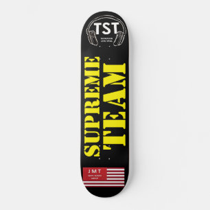 ÖVERGRIPANDE TEAM-Skateboard Mini Skateboard Bräda 18,5 Cm