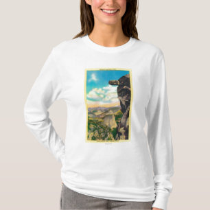 Överhäng sten på glaciären PointYosemite, CA Tee Shirt