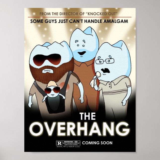 "Överhänget" Dental Art & Humor Poster (Framsidan)