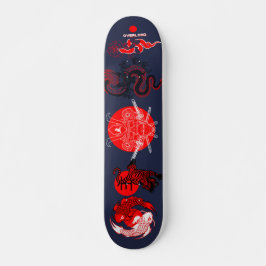 Överherre allt kombinerat mini skateboard bräda 18,5 cm