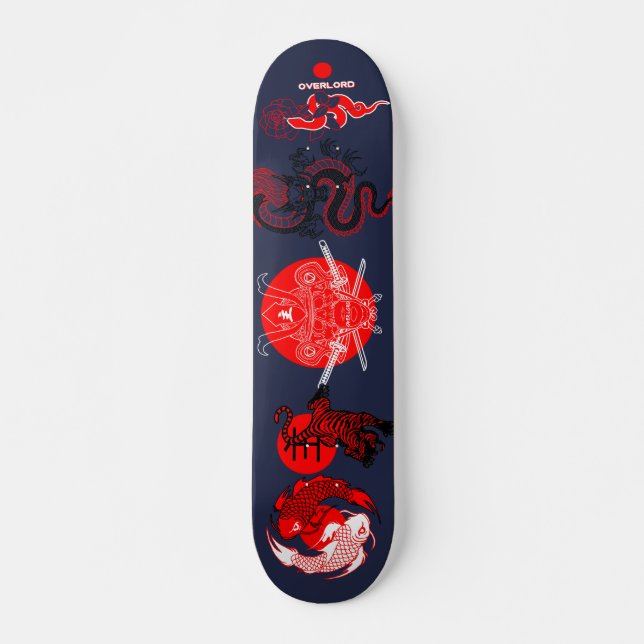Överherre allt kombinerat mini skateboard bräda 18,5 cm (Framsida)