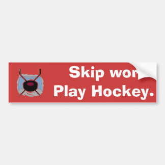 Överhopparbete. LekHockey. Bildekal