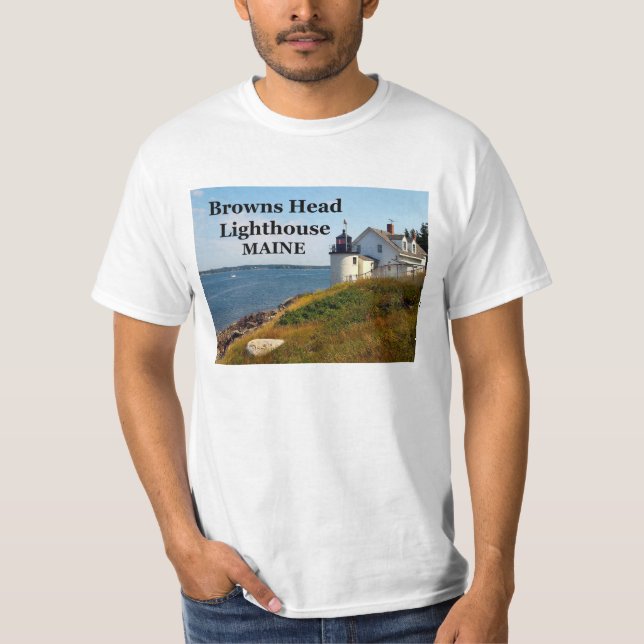  överhuvud fyr, Maine T-Shirt (Framsida)