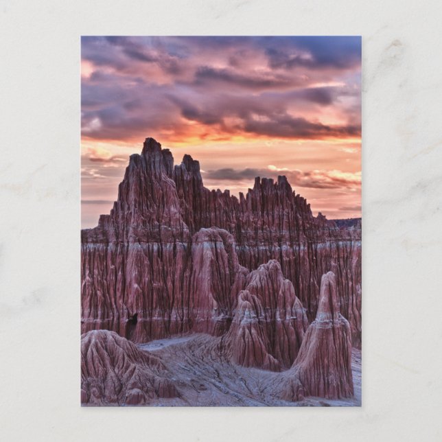 Överjordisk solnedgång vykort (Framsida)