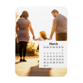 Överkalender mars 2025 magnet