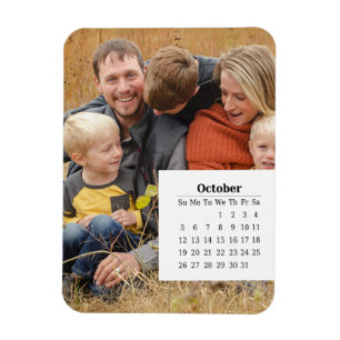 Överkalender oktober 2025 magnet