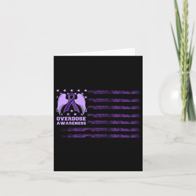 Överkänslighet Ribbon Flagga 1 Kort (Framsida)