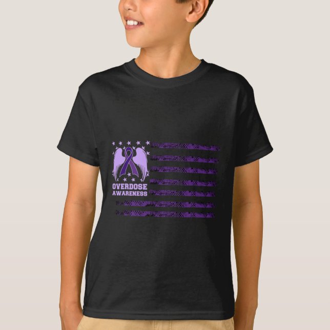 Överkänslighet Ribbon Flagga 1 T Shirt (Framsida)