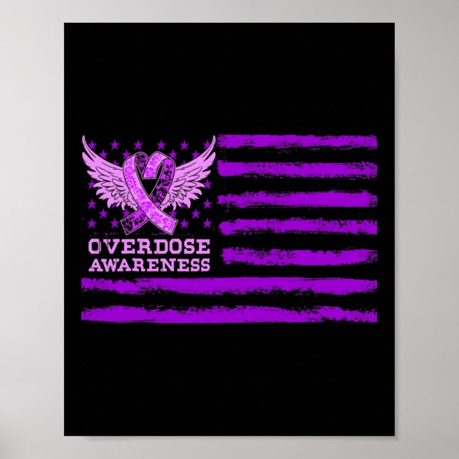 Överkänslighet Ribbon Flagga Poster (Framsidan)