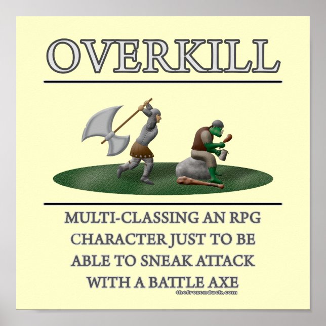 Overkill Fantasy (de)Motivator Poster (Framsidan)