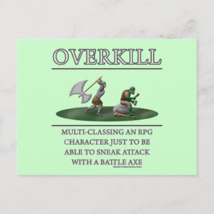 Overkill Fantasy (de)Motivator Vykort