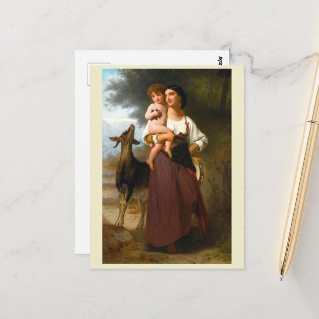 Överklagande av William Bouguereau Vykort (Fram/Back In Situ)