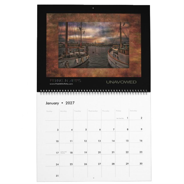 Overklig 2015 landskap kalendern kalender (Jan 2027)