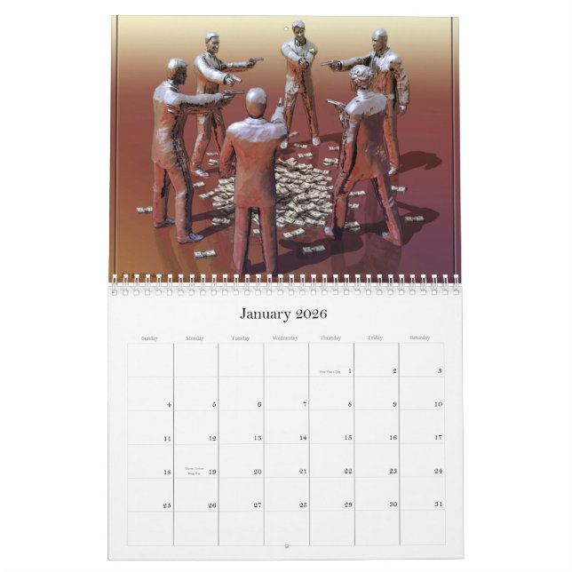 Overklig bilderkalender kalender (Jan 2026)