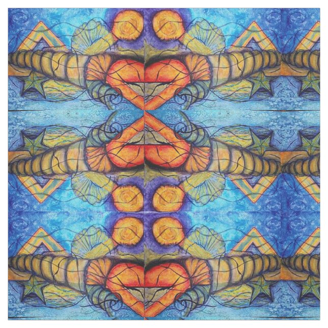 Overklig fantasidesign tyg (Provkarta)