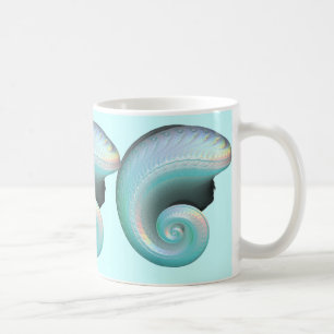 Overklig Jaderegnbågesnäcka Kaffemugg