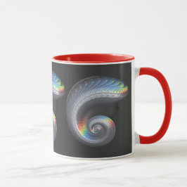 Overklig metallisk fossil- mugg