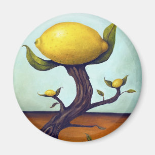 Overkligt citronträd magnet