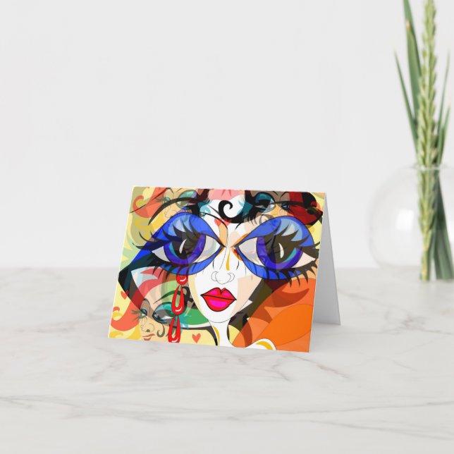 Overkligt öga Notecard Kort (Framsida)