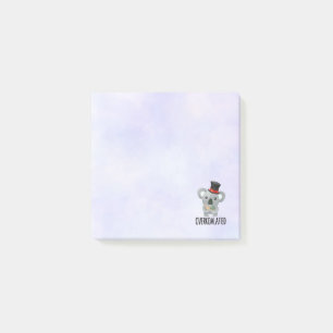 Overkoalafied Pun Cute Koala i Top hat Post-it Block
