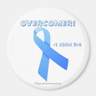 Överkomlig! Prostate Cancer Ribbon Magnet