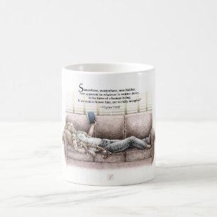Overksamt ögonblick kaffemugg