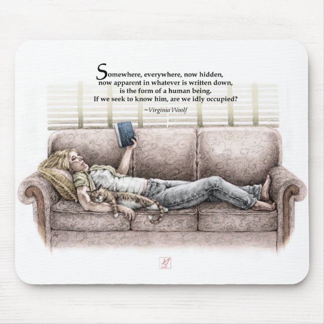 Overksamt ögonblick musmatta (Framsidan)