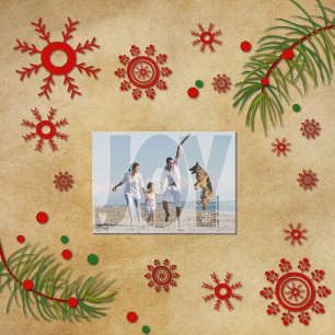 Överlägg julblått snowflingfoto från glitter julkort