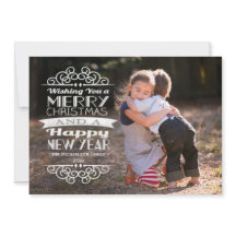 Överlägg Typografiskt julfoto Hälsning