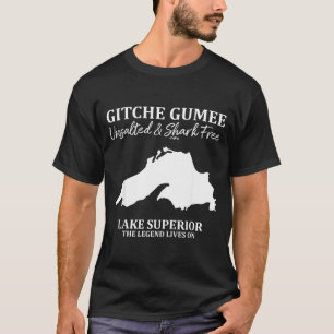 Överlägsen, Great Lake, Gitche Gumee Kläder Sjön T Shirt