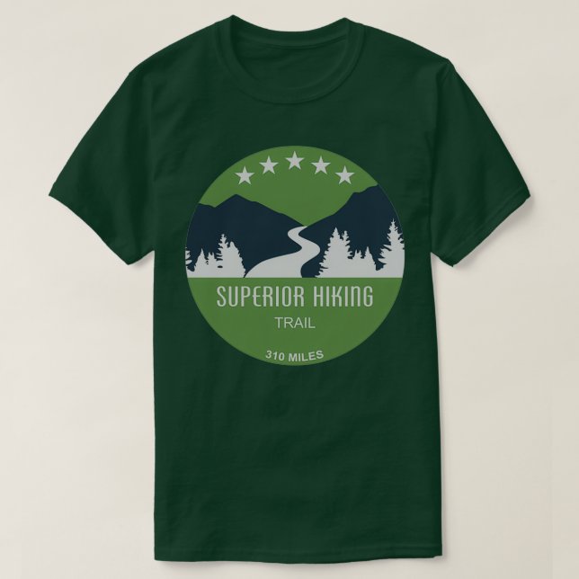Överlägsen hiking Trail T Shirt (Design framsida)